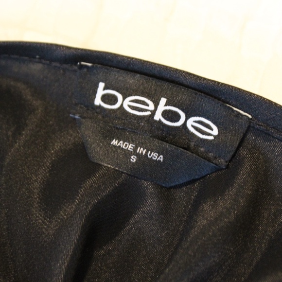 BEBE SATIN COWL NECK SLIP MIDI DRESS - Picture 3 of 4